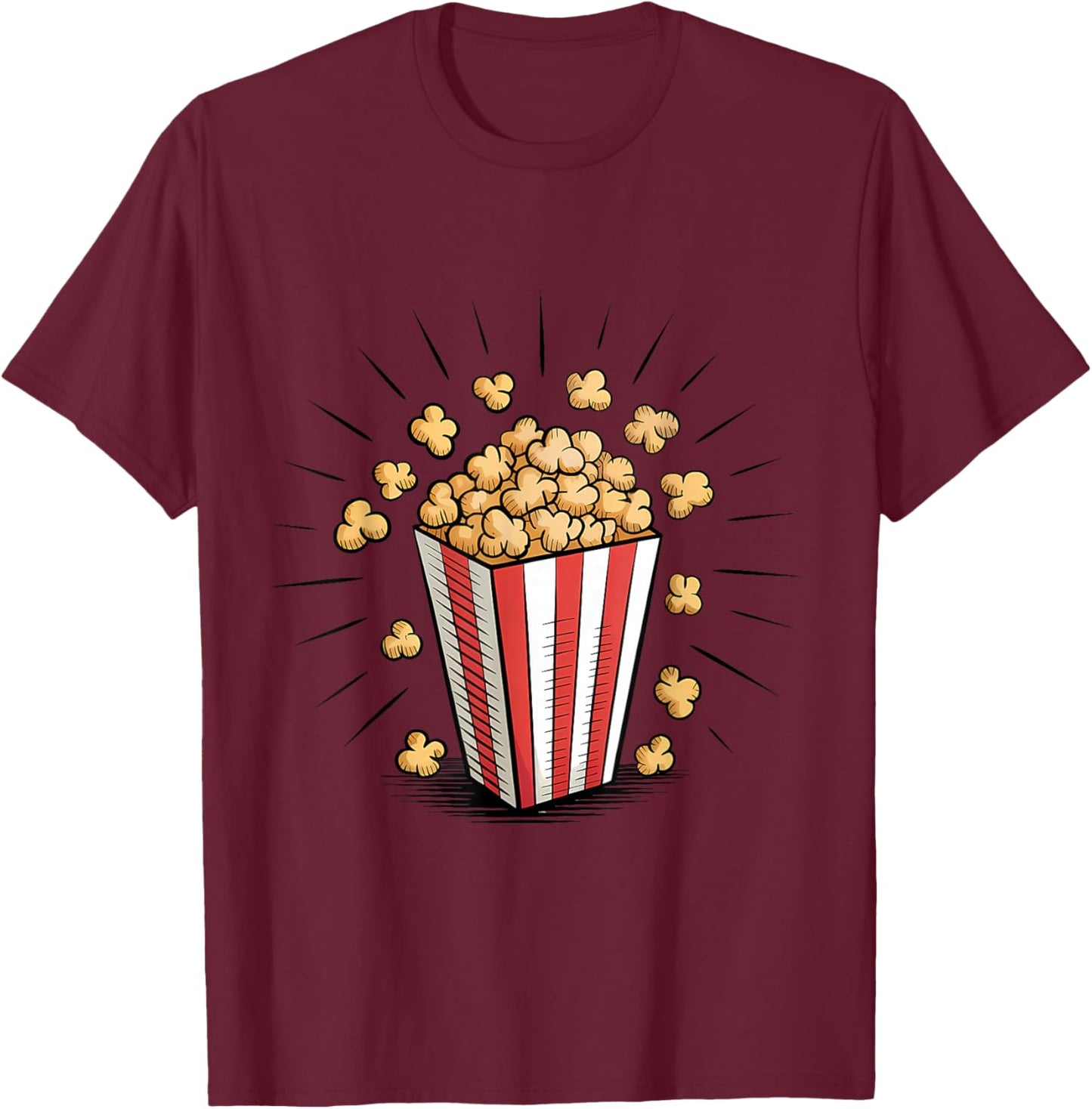 Popcorn T-Shirt - T-Shirt | Maroon