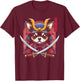 Japanese Chihuahua Dog Samurai Men, Women, Kids T-Shirt - T-Shirt | Maroon