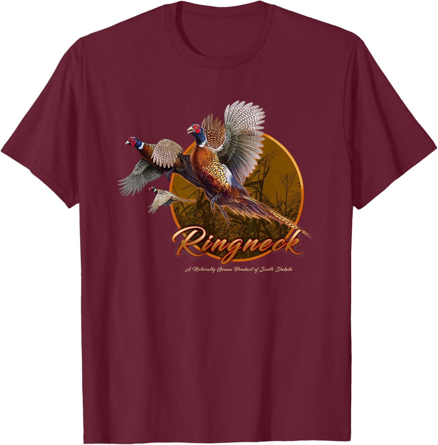 Ringneck Pheasant T-Shirt - T-Shirt | Maroon