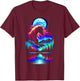 Colorful Horse Spirit Animal Cool Illustration Art T-Shirt - T-Shirt | Maroon