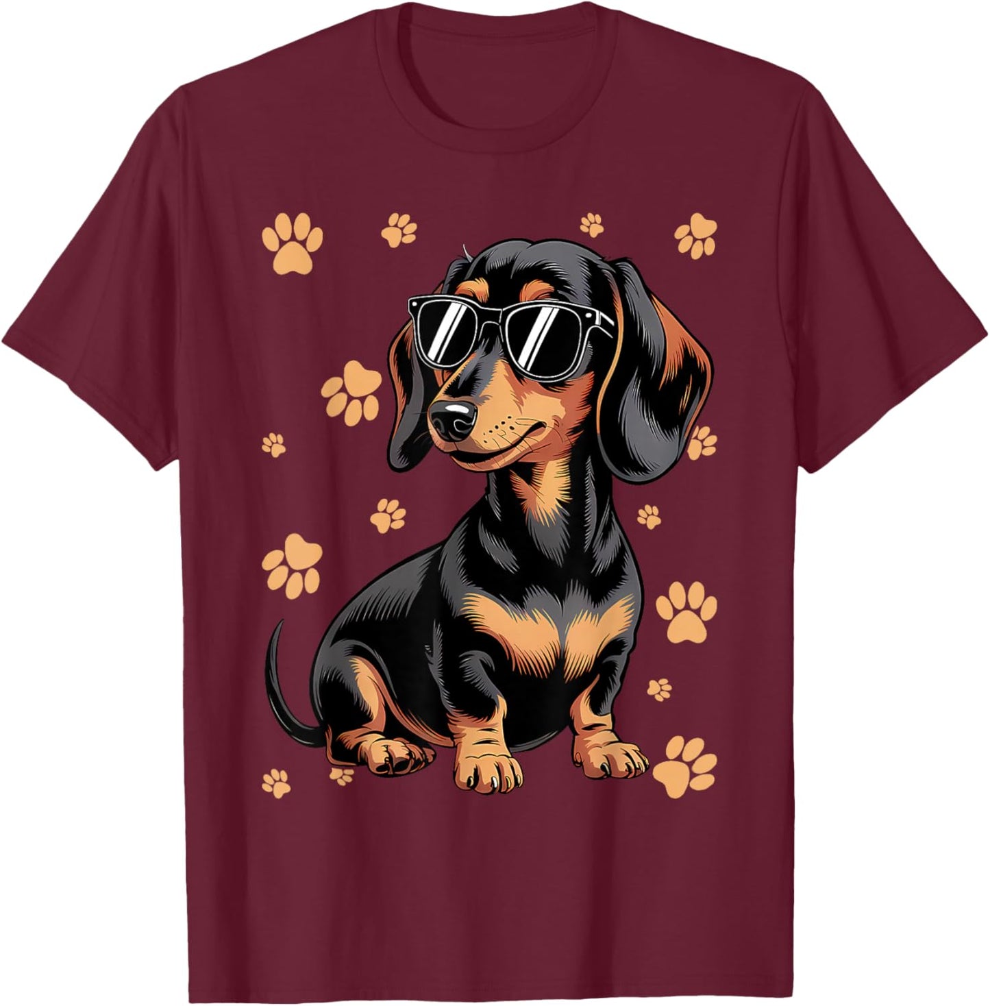 Dachshund Weiner Dog Boys Girls Kids Women T-Shirt - T-Shirt | Maroon