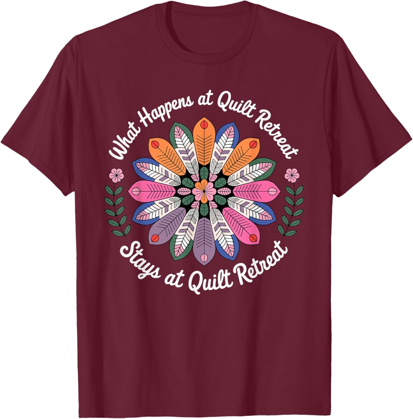 Cool Quilting Art Women Sewing Quilt Lover Quilter T-Shirt - T-Shirt | Maroon
