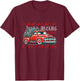 Red Retro Truck with Christmas tree T-Shirt - T-Shirt | Maroon