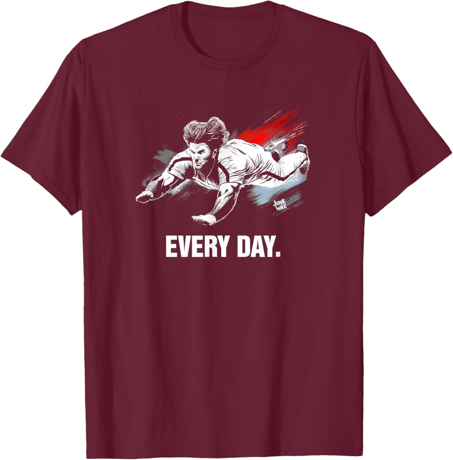 The Hit King, Hustle Every Day, Baseball, Player, Sports T-Shirt - T-Shirt | Maroon