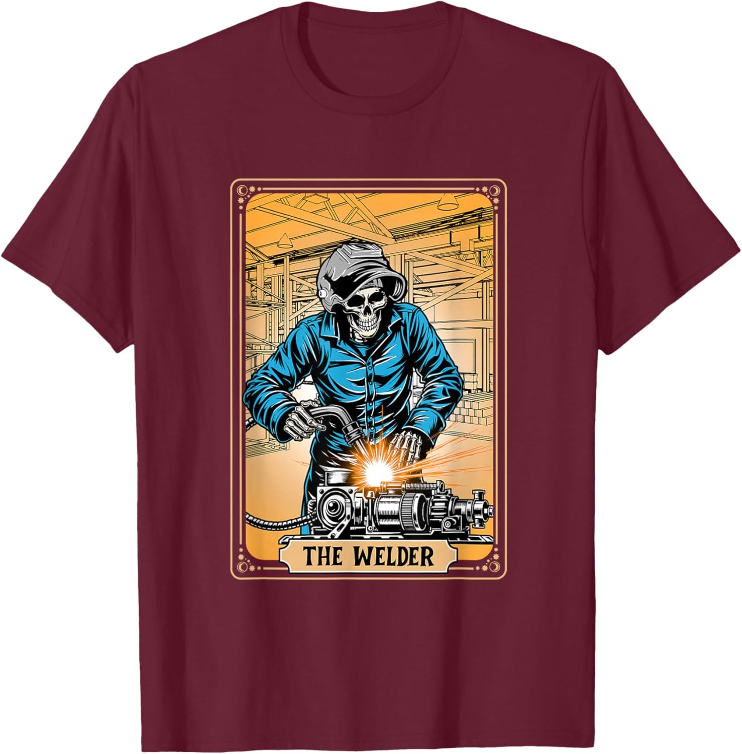 The Welder - Welder Welding Ironworker T-Shirt - T-Shirt | Maroon