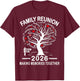 Making Memories Family Matching Group Family Reunion 2026 T-Shirt - T-Shirt | Maroon
