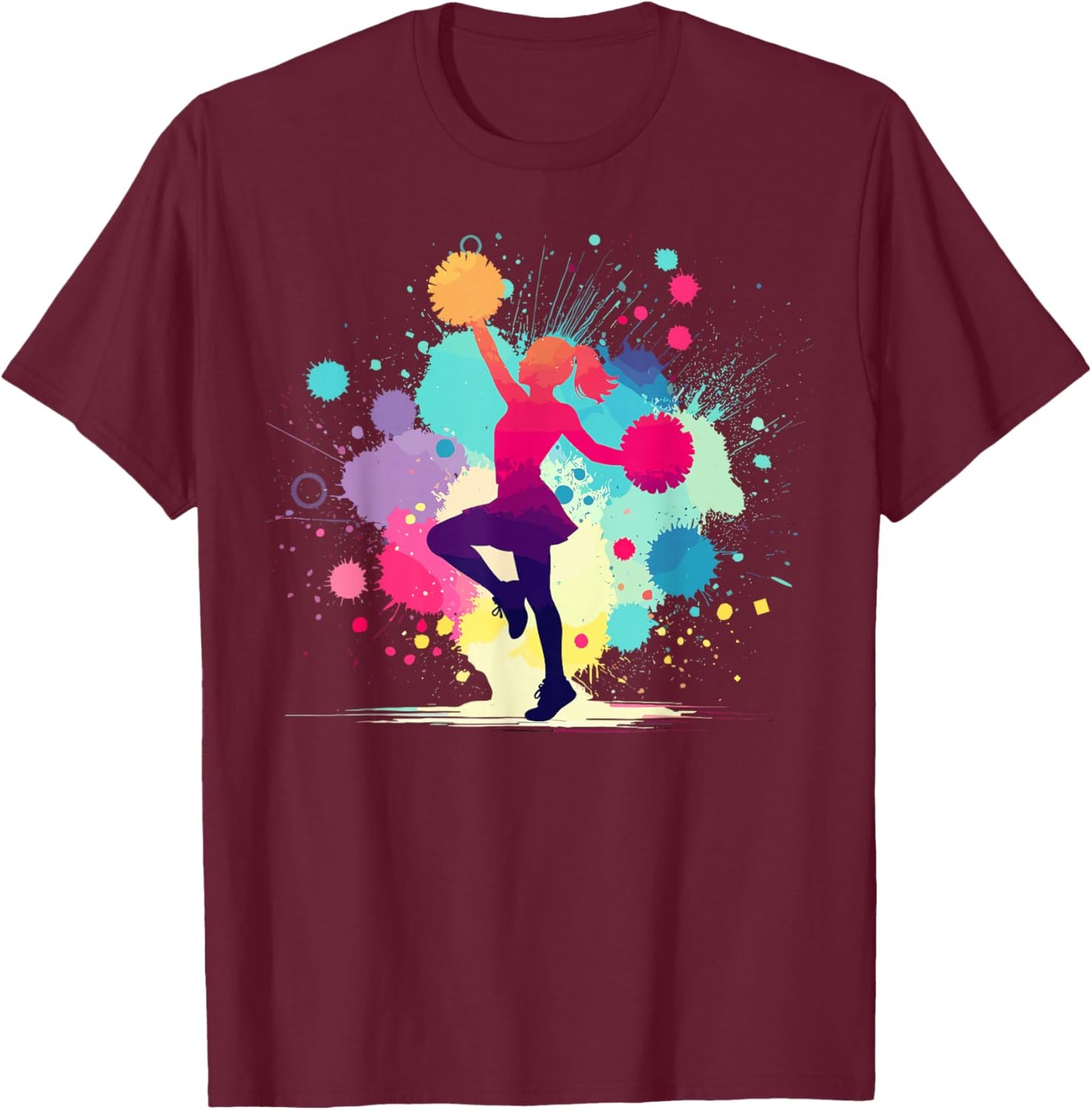 Cheerleader | Cheerleading Graphic, für Mädchen T-Shirt - T-Shirt | Maroon