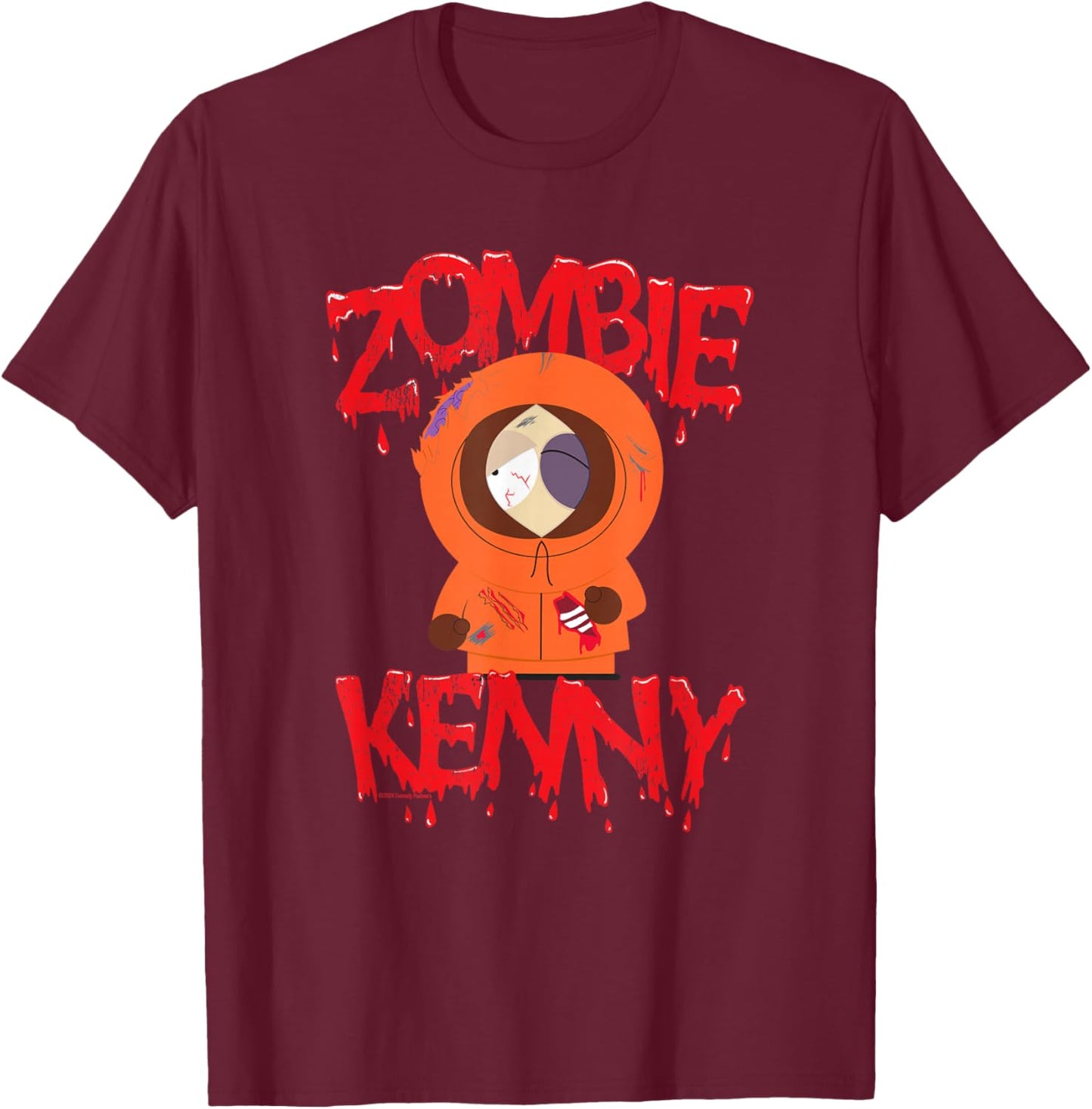 South Park Zombie Kenny T-Shirt - T-Shirt | Maroon