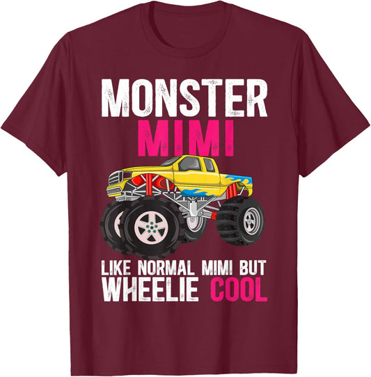 Monster Truck Mimi Definition Monster Truck Mimi Grandma T-Shirt - T-Shirt | Maroon