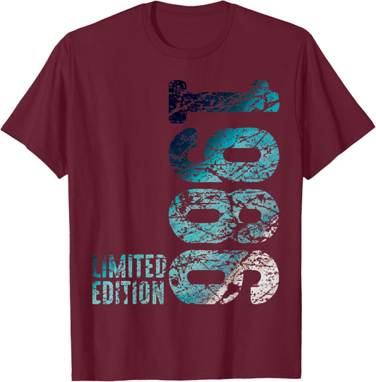 40th Birthday Man Woman 40 Years 1986 Decorative Gift Funny T-Shirt - T-Shirt | Maroon