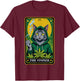 The Stoner Tarot Card Cannabis 420 Gift Cats And Weed T-Shirt - T-Shirt | Maroon
