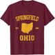 Springfield Ohio T-Shirt - T-Shirt | Maroon