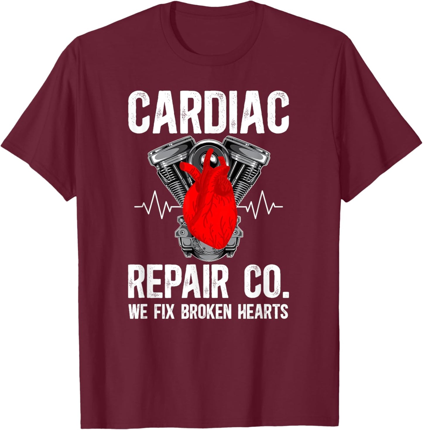 Cardiac Repair Co Cath Lab Technologist Cath Laboratory Tech T-Shirt - T-Shirt | Maroon