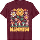 Mammaw Mother’s Day Floral Sunflower Mushroom Style T-Shirt - T-Shirt | Maroon