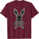 Gothic Easter Bunny Egg with Flag Jolly Roger T-Shirt - T-Shirt | Maroon