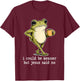 Frog I Could Be Meaner But Jesus Said No T-Shirt - T-Shirt | Maroon