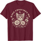 Cute Cat Rage Consumes Me Women Kids Sarcastic Kitten Flower T-Shirt - T-Shirt | Maroon