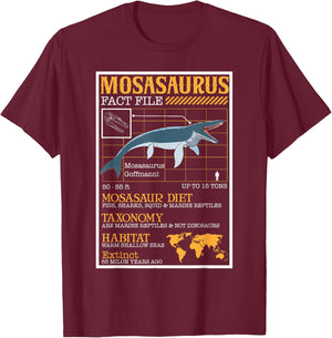 Mosasaurus T-Shirt - T-Shirt | Maroon