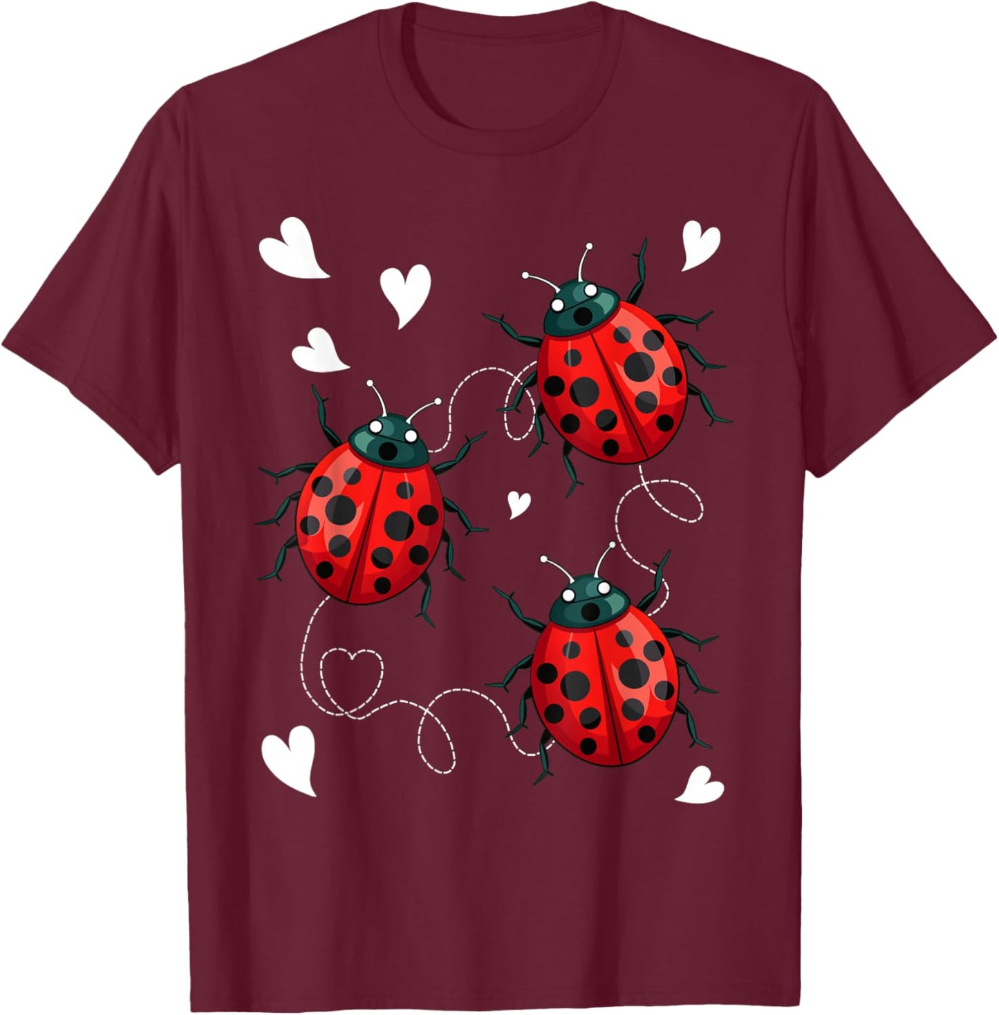 Ladybug Ladybugs Ladybug T-Shirt - T-Shirt | Maroon