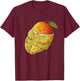 Funny Sleepy Mango Pajama Men Kids T-Shirt - T-Shirt | Maroon