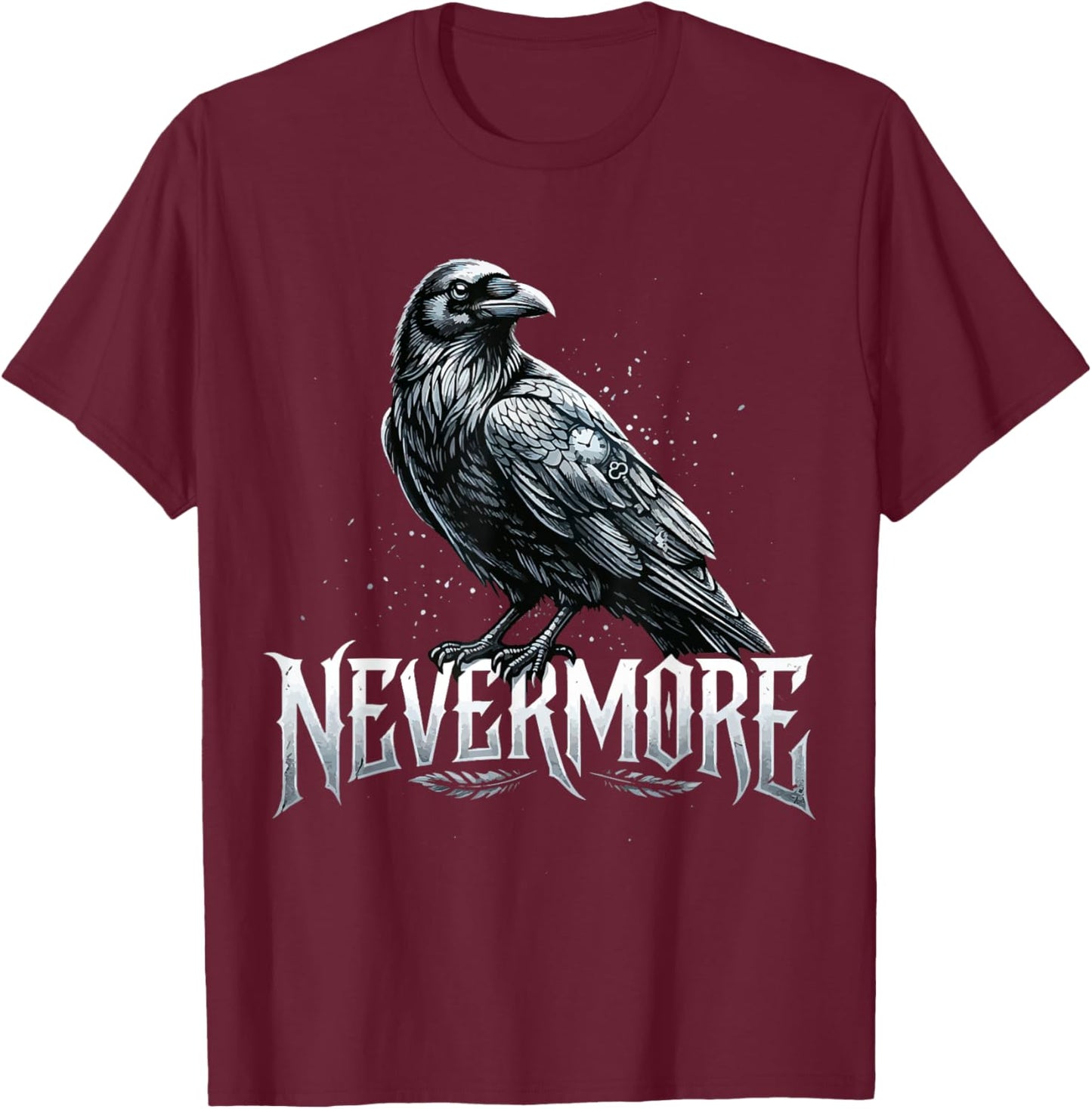 Raven Nevermore T-Shirt - T-Shirt | Maroon
