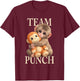 Baby Monkey Team Punch Macaque Lover Japan T-Shirt - T-Shirt | Maroon