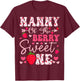 Nanny Of The Berry Sweet One Strawberry 1St Birthday T-Shirt - T-Shirt | Maroon