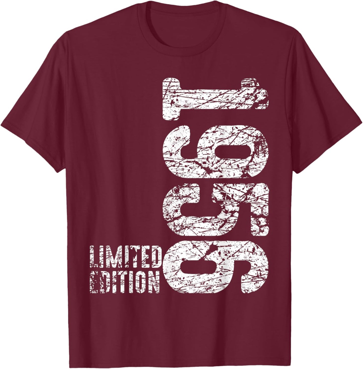 70th Birthday Man Woman 70 Years 1956 Decorative Gift Funny T-Shirt - T-Shirt | Maroon