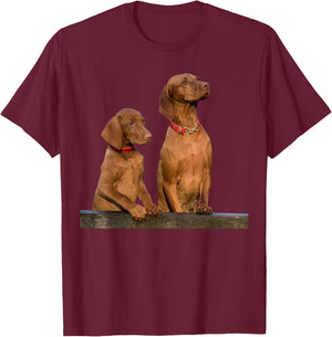 Vizsla Dog Breed Beautiful Hungarian Vizsla Dog T-Shirt - T-Shirt | Maroon