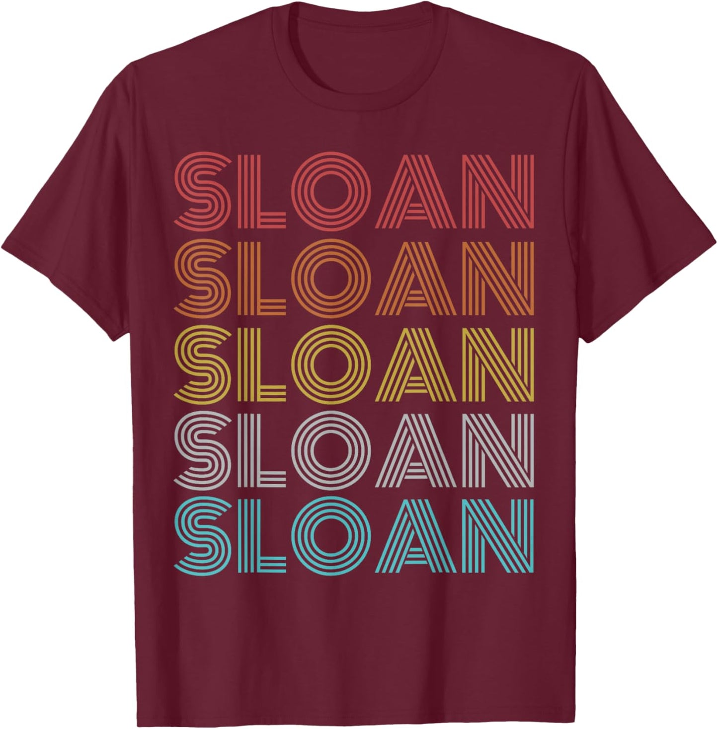 Retro Vintage Sloan T-Shirt - T-Shirt | Maroon