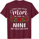 I Have Two Titles Mom and NINI Mothers Day Floral T-Shirt - T-Shirt | Maroon