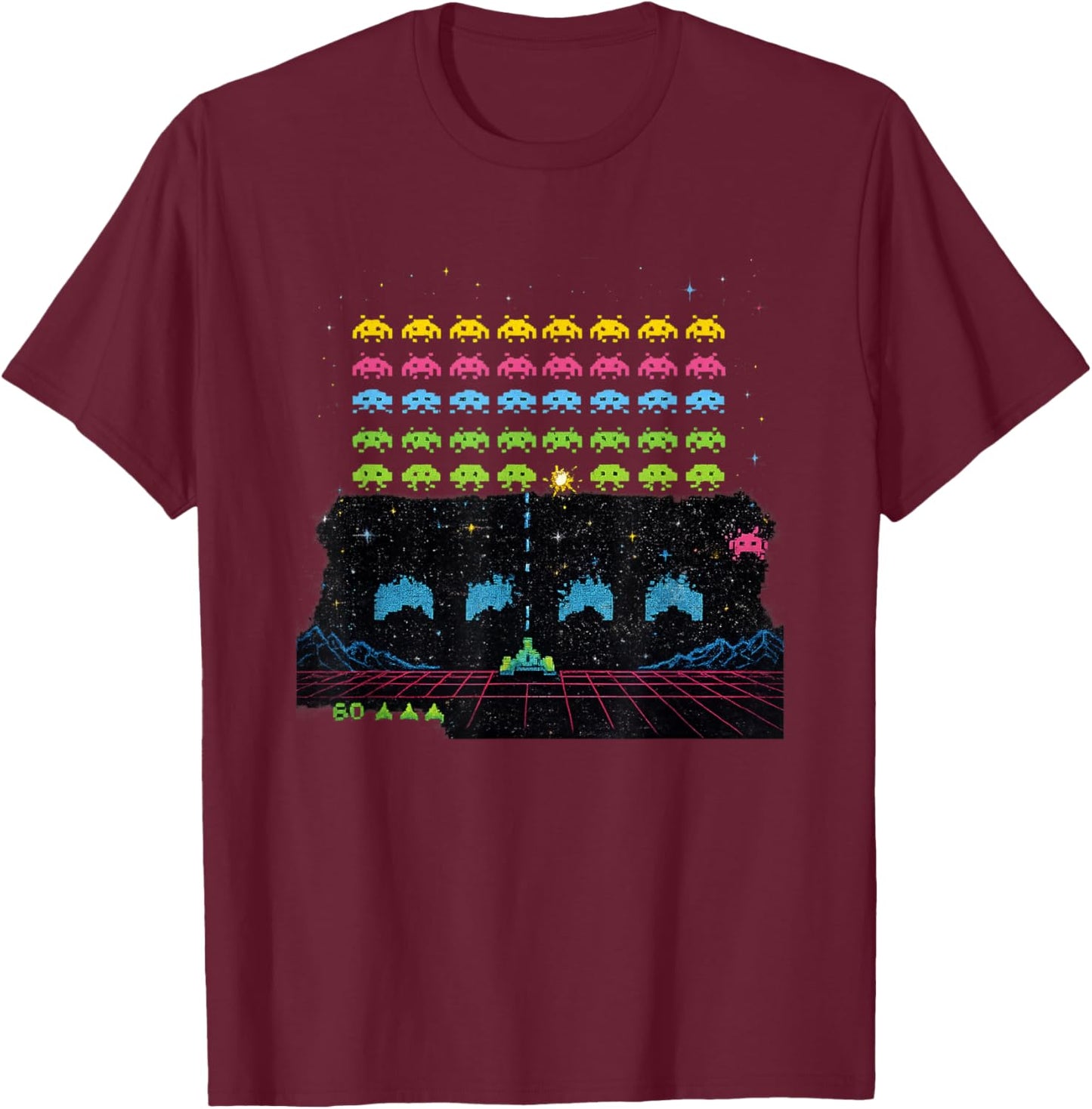 Gamer Retro 80's 80's RAD Awesome ! T-Shirt - T-Shirt | Maroon