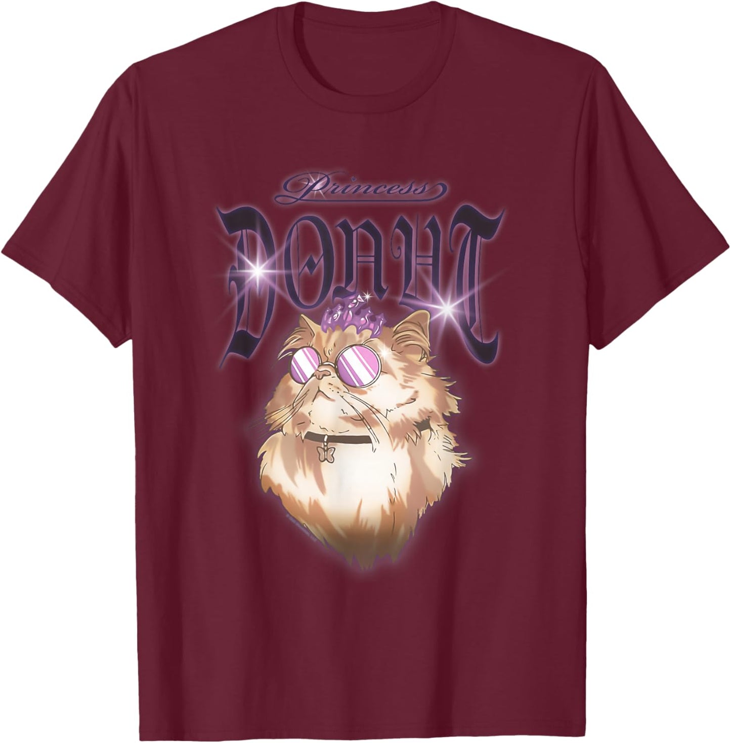 Airbrushed Princess Donut Book Series T-Shirt - T-Shirt | Maroon