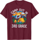 Camp out In 3rd Grade Funny Camping Nature Back to School T-Shirt - T-Shirt | Maroon