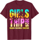 Tie Dye Girls Trip 2026 Matching Summer Beach Vacation 2026 T-Shirt - T-Shirt | Maroon