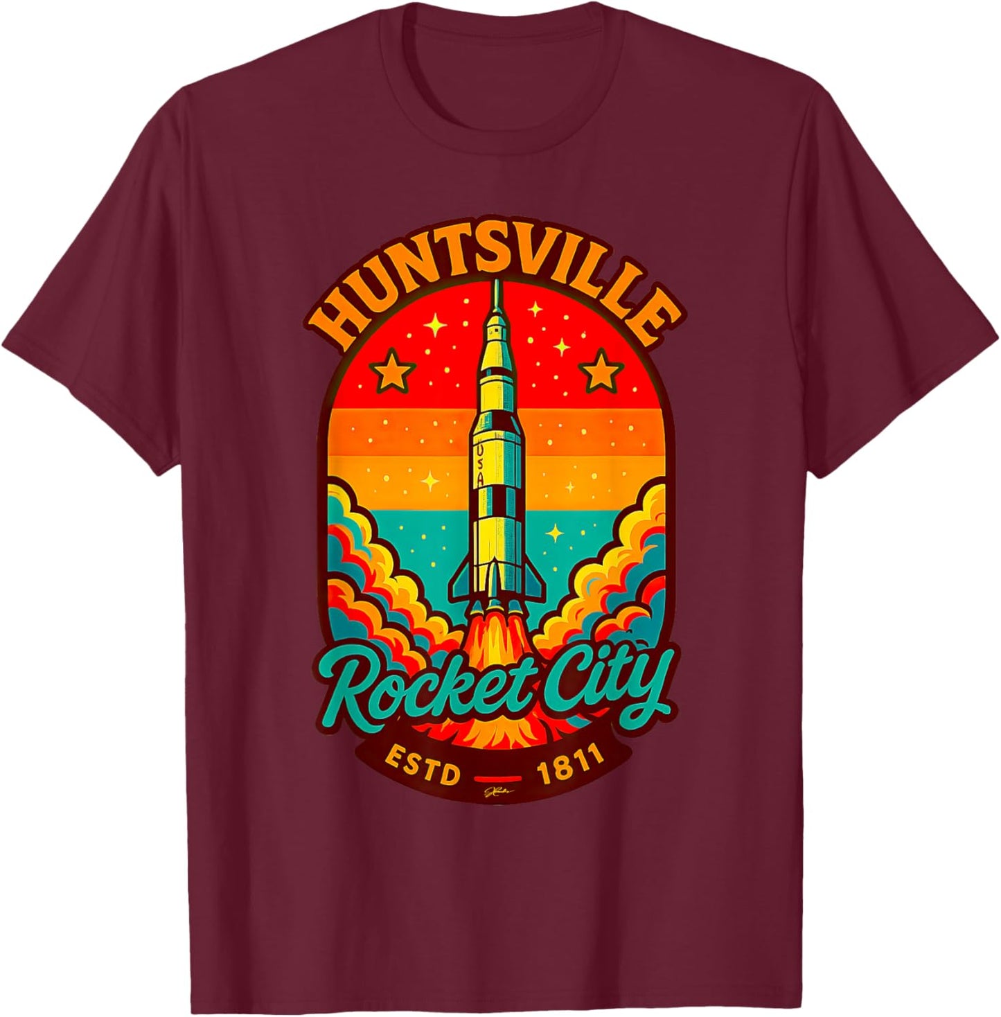 Huntsville, Alabama T-Shirt - T-Shirt | Maroon