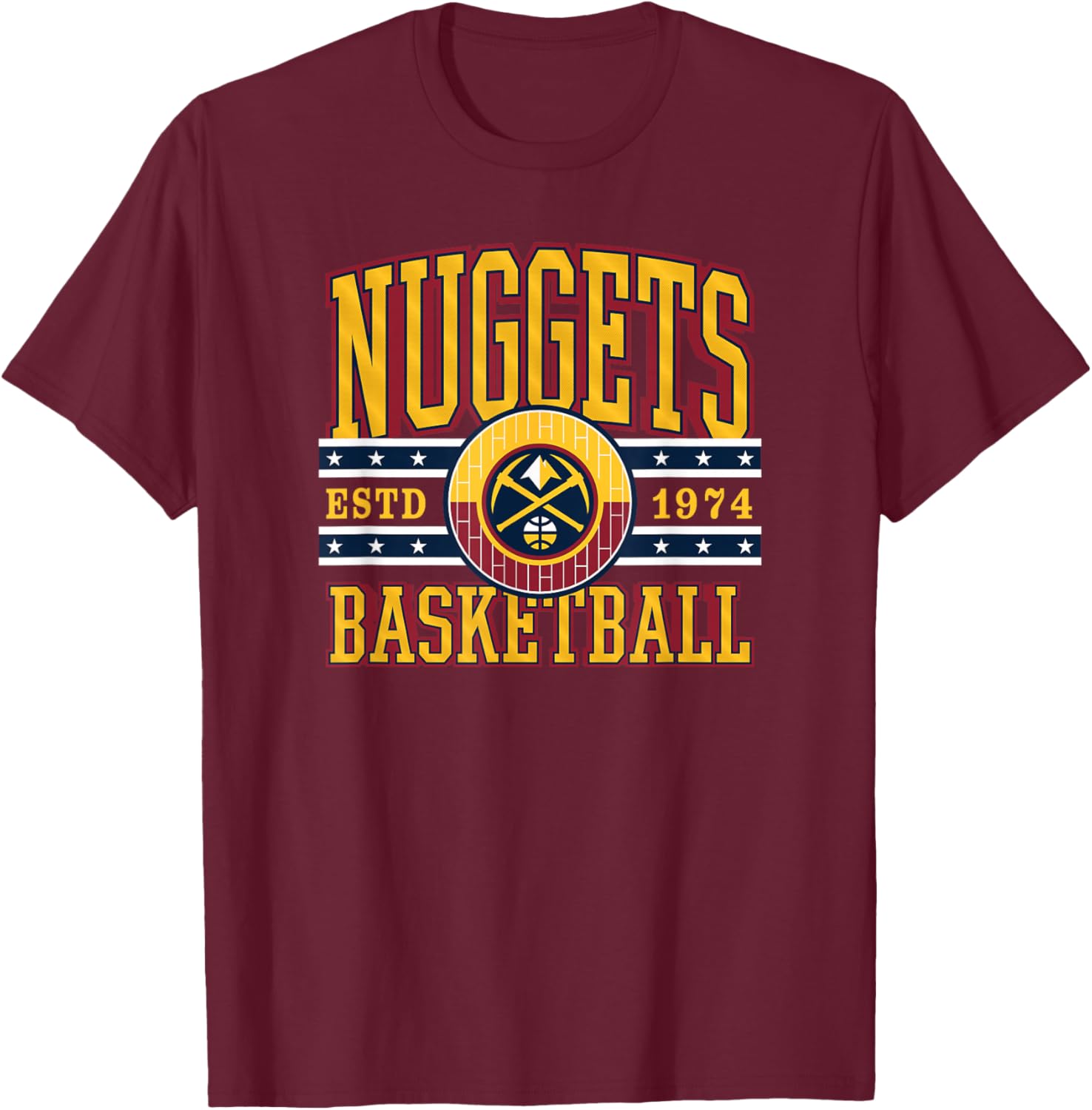 NBA Denver Nuggets Courtside T-Shirt - T-Shirt | Maroon