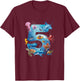 Sea Ocean Number 5rd Birthday Boys and Girls T-Shirt - T-Shirt | Maroon