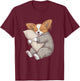Funny Sleepy Papillon Dog Pajama Men Women Kids T-Shirt - T-Shirt | Maroon
