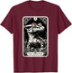 Crested Gecko Tarot Card Moon Men Women Kids Reptile Lover T-Shirt - T-Shirt | Maroon