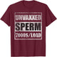 Unvaxxed sperm 7000 a load T-Shirt - T-Shirt | Maroon