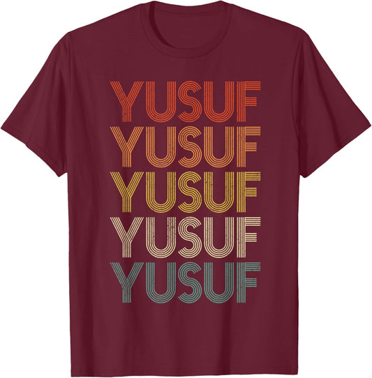 Yusuf Retro Vintage T-Shirt - T-Shirt | Maroon