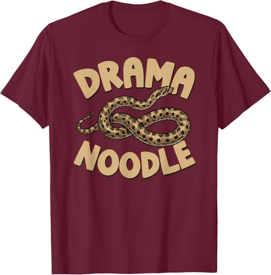 Drama Noodle Hognose Snake Owner Hognose Snake Lover T-Shirt - T-Shirt | Maroon
