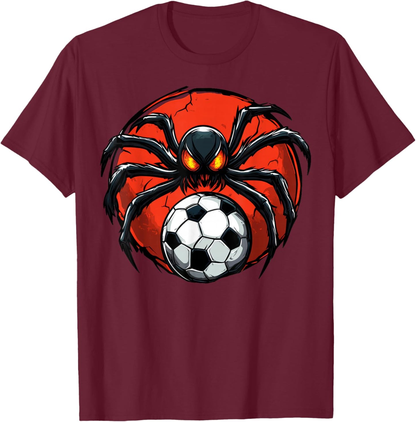 Spider Football / Football Spider T-Shirt - T-Shirt | Maroon