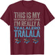 Tralalero Tralala Human Costume Funny Halloween Meme T-Shirt - T-Shirt | Maroon