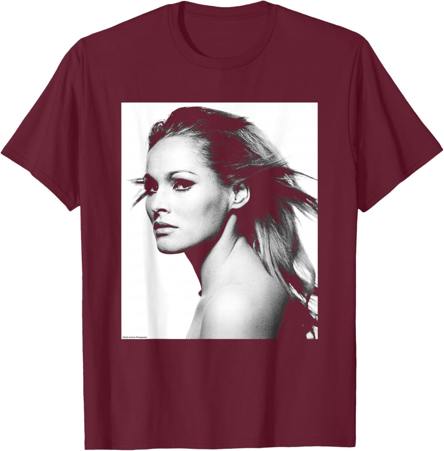 Bond Girl Ursula Andress Dr No Duffy Archive Photography T-Shirt - T-Shirt | Maroon