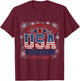 250 Years Freedom 1776 2026 Patriotic 250th Anniversary USA T-Shirt - T-Shirt | Maroon
