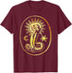 Gnostic Demiurge Chnoubis Abraxas Gnosis Lion Serpent T-Shirt - T-Shirt | Maroon
