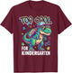 Kindergarten Dinosaur T Rex Graduation Boys T-Shirt - T-Shirt | Maroon