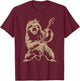 Sloth Playing Guitar Graphic Funny Women Sloth Lover T-Shirt - T-Shirt | Maroon